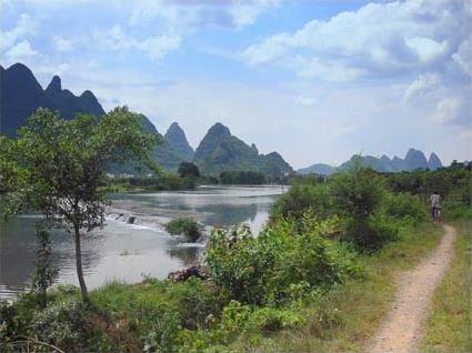 Les Excursions  Yangshuo / Pdalez dans des paysages d'estampes / Chine 