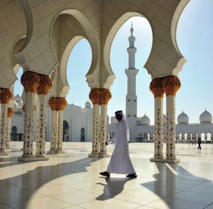 Les Excursions  Abu Dhabi / Dner dans le dsert / Emirats Arabes Unis