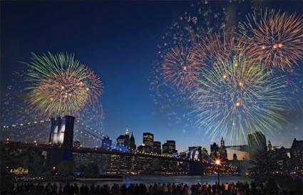 Circuit New York en fte / Happy New Year / Etats Unis