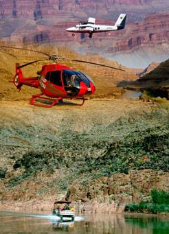 Les survols au dpart de Las Vegas / Grand Canyon Deluxe & Helicopter - Avion & Hlico / Nevada