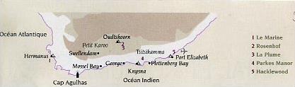 Hotels d' Etapes / La Route des Jardins et le Petit Karoo / Afrique du Sud
