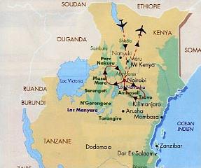Safari Le Meilleur du Kenya / Kenya - Carte