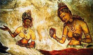 Circuit Grandeur du Serendib / Sri Lanka - Fresque des Demoiselles de Sigiriya