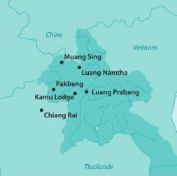 Les Circuits au Laos Mkong Nord / Deux Lodges pour un fleuve / Laos