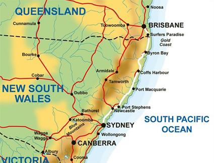 Autotour Sydney Brisbane de plage en plage / Nouvelle Galles du sud / Australie