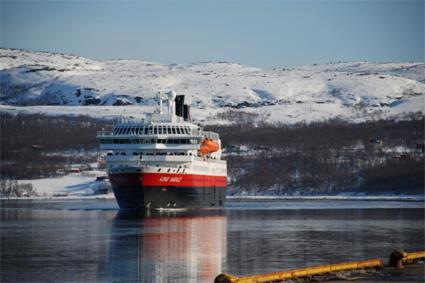 Le Navire MS Kong Harald / L'Express Ctier de Norvge / Norvge