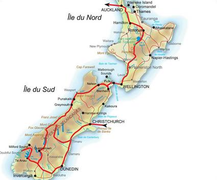 Autotour Les Merveilles de Nouvelle Zlande / Au Dpart de Christchurch / Nouvelle Zlande