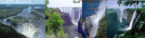  Sur Les Rives du fleuves Zamb�ze/ les Chutes Victoria / Zimbabwe / Zambie