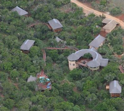 Lalibela Tree Tops Lodge 4 **** / R�serve priv�e de Lalibela / Afrique du Sud