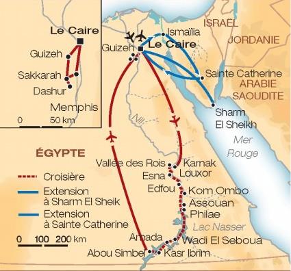 Croisire Du Nil au lac Nasser / Au Dpart du Caire / Egypte