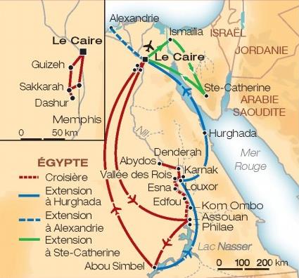 Croisire Le Secret des hiroglyphes / Au Dpart du Caire / Egypte