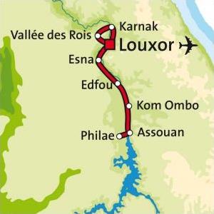 Croisire Looka sur le Nil 4 ****/ Au Dpart de Louxor / Egypte