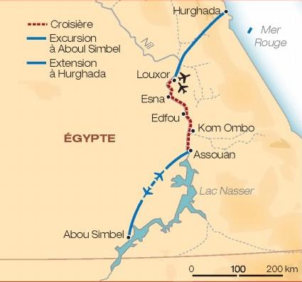 Croisire Mystres des pharaons / Au Dpart de Louxor / Egypte