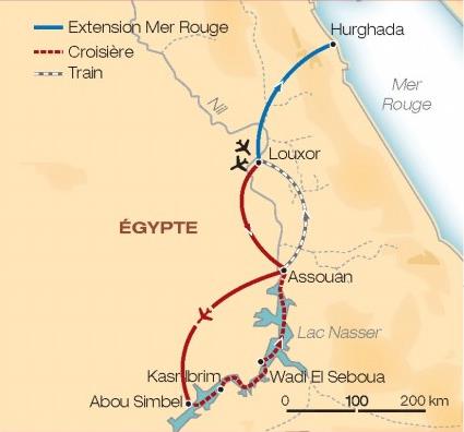 Croisire Nubie Belle Epoque / Au Dpart de Louxor / Egypte