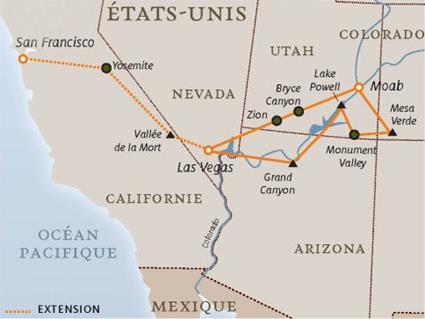 Autotour Top Canyons / 11 jours / Etats Unis 