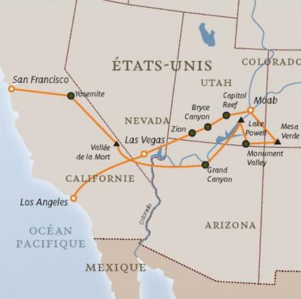 Autotour Western Story / 16 jours / Etats Unis 