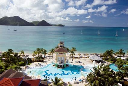 Hotel Sandals Grande St Lucian Beach Resort & Spa 5 ***** / Gros let / Rodney Bay / Sainte Lucie