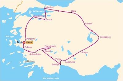 Circuit Connaissance de l' Anatolie / Izmir / Turquie