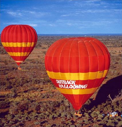 Alice Springs / Excursions Insolites / Survol d' Alice Springs en Ballon / Australie