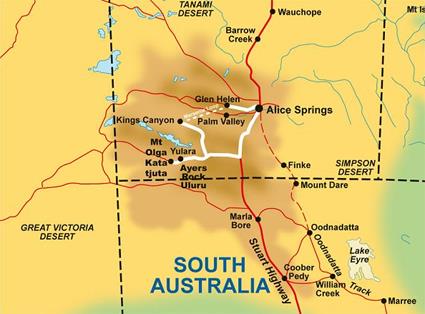 Autotours Dsert Ocre et Sacr / Le Centre Rouge / Australie 