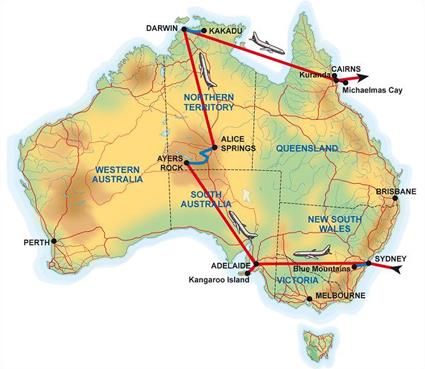 Circuit Les Merveilles d' Australie / Nouvelle Galles du sud / Australie