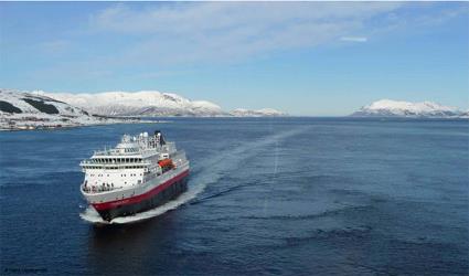 Le Navire MS Finnmarken / L'Express Ctier de Norvge / Norvge