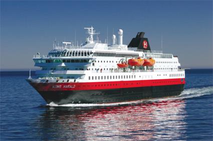 Le Navire MS Kong Harald / L'Express Ctier de Norvge / Norvge