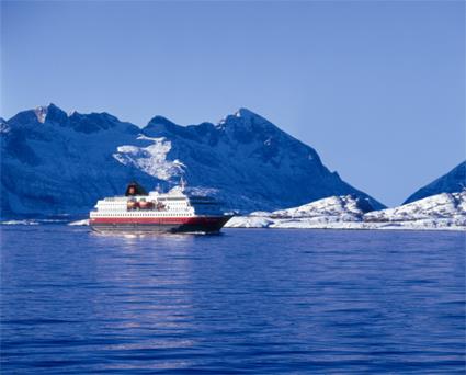 Le Navire MS Richard With / L'Express Ctier de Norvge / Norvge