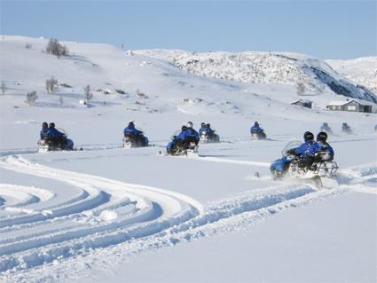 L'Express Ctier de Norvge / Excursions Sens Sud-Nord et Nord-Sud / 7C Kirkenes : safari  motoneige 