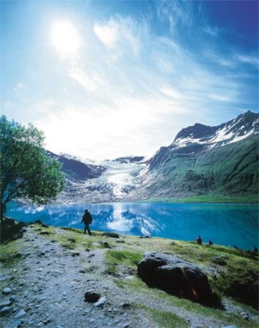 L'Express Ctier de Norvge / Excursions Sens Sud-Nord / 4A Le glacier de Svartisen  