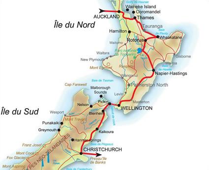 Circuit Nouvelle Zlande Sensations / Au Dpart d' Auckland / Nouvelle Zlande