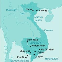 Vietnam au fil de l'eau /  Un Sampan sur le Mkong / Vietnam